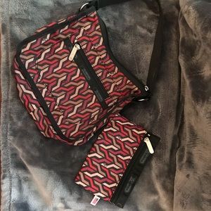 DVF lesport sac mini bag with small zipper pouch